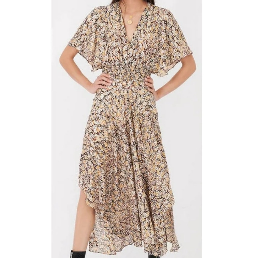 maje printed dress